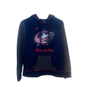 •Adidas Blue Jackets Hoodie•